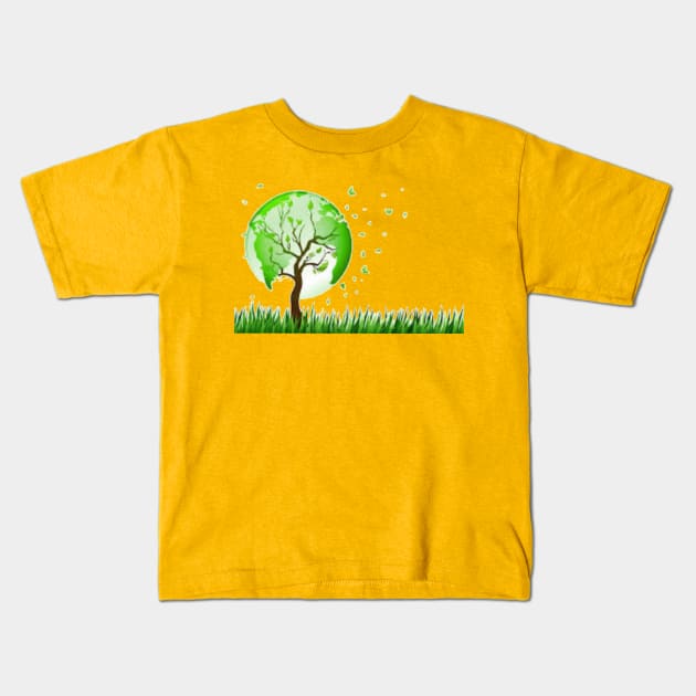 Save Tree Save earth Kids T-Shirt by Folk Fashion 